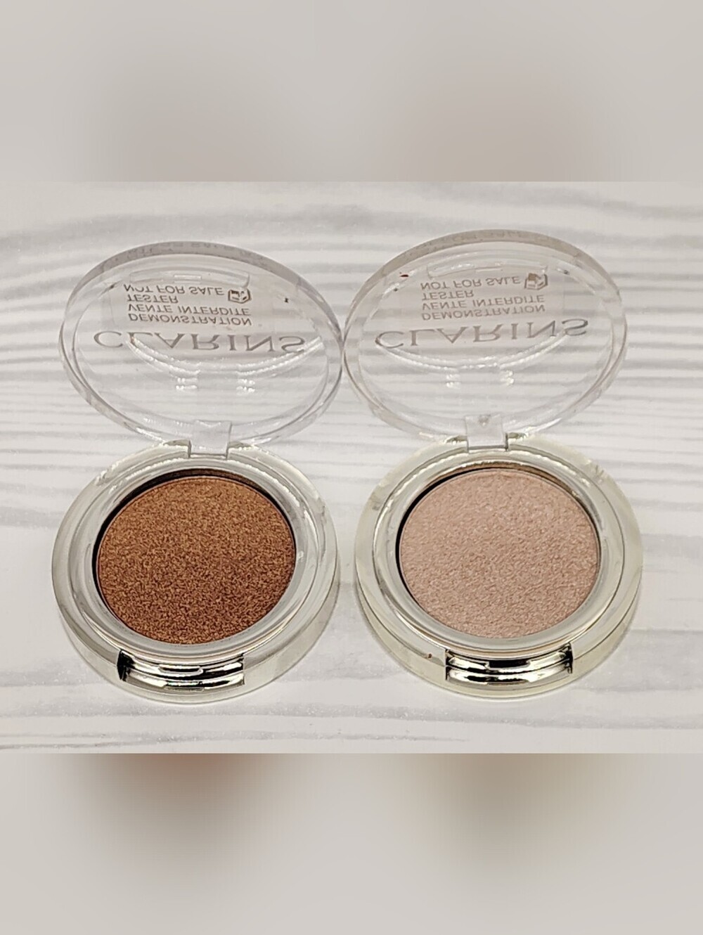 Clarins Duo Ombre Skin Eyeshadow - Bronze & Champagne Beige New!